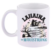 Lahaina Maui Strong Lahaina Banyan Tree Maui Hawaii Shoreline 11oz C Handle Ceramic Mug