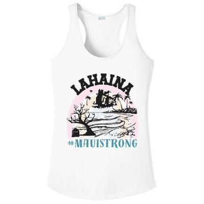 Lahaina Maui Strong Lahaina Banyan Tree Maui Hawaii Shoreline Ladies PosiCharge Competitor Racerback Tank