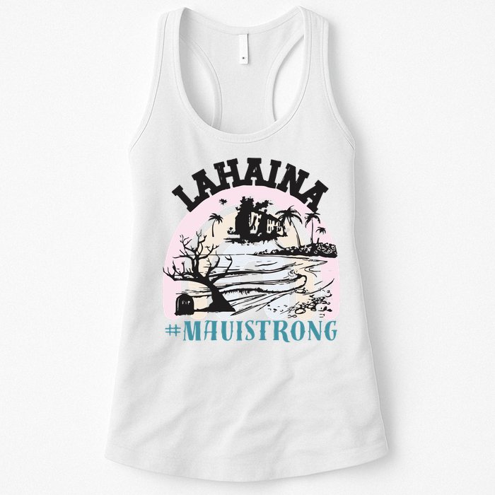 Lahaina Maui Strong Lahaina Banyan Tree Maui Hawaii Shoreline Womens Tank Top