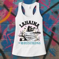 Lahaina Maui Strong Lahaina Banyan Tree Maui Hawaii Shoreline Womens Tank Top