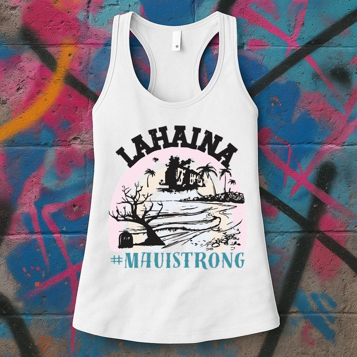 Lahaina Maui Strong Lahaina Banyan Tree Maui Hawaii Shoreline Womens Tank Top