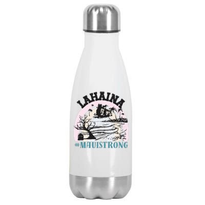 Lahaina Maui Strong Lahaina Banyan Tree Maui Hawaii Shoreline Stainless Steel Insulated Water Bottle