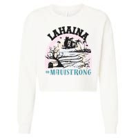 Lahaina Maui Strong Lahaina Banyan Tree Maui Hawaii Shoreline Cropped Pullover Crew
