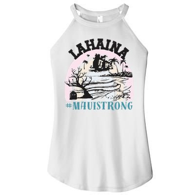 Lahaina Maui Strong Lahaina Banyan Tree Maui Hawaii Shoreline Women's Perfect Tri Rocker Tank