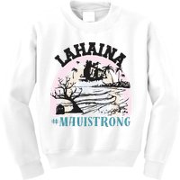 Lahaina Maui Strong Lahaina Banyan Tree Maui Hawaii Shoreline Kids Sweatshirt