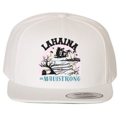 Lahaina Maui Strong Lahaina Banyan Tree Maui Hawaii Shoreline Wool Snapback Cap