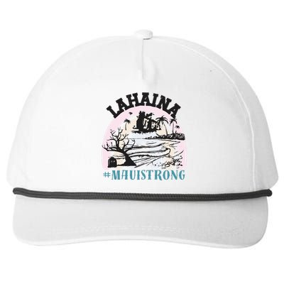 Lahaina Maui Strong Lahaina Banyan Tree Maui Hawaii Shoreline Snapback Five-Panel Rope Hat