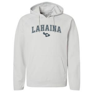 Lahaina Maui Strong Lahaina Banyan Tree Maui Hawaii Shoreline Performance Fleece Hoodie