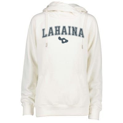 Lahaina Maui Strong Lahaina Banyan Tree Maui Hawaii Shoreline Womens Funnel Neck Pullover Hood