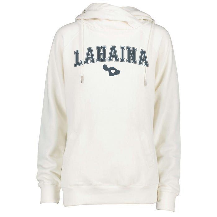 Lahaina Maui Strong Lahaina Banyan Tree Maui Hawaii Shoreline Womens Funnel Neck Pullover Hood