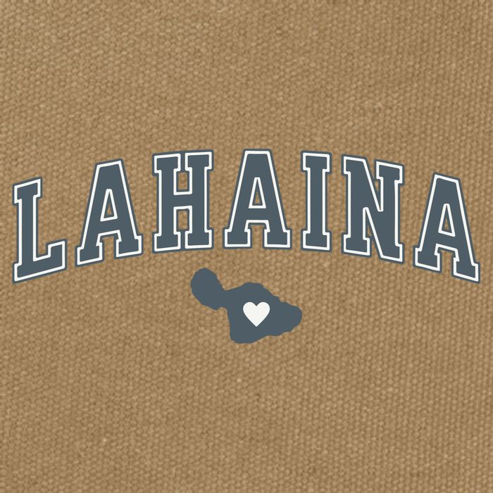 Lahaina Maui Strong Lahaina Banyan Tree Maui Hawaii Shoreline Cotton Canvas Backpack