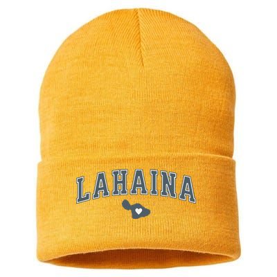 Lahaina Maui Strong Lahaina Banyan Tree Maui Hawaii Shoreline Sustainable Knit Beanie