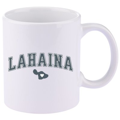 Lahaina Maui Strong Lahaina Banyan Tree Maui Hawaii Shoreline 11oz C Handle Ceramic Mug