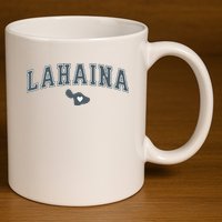Lahaina Maui Strong Lahaina Banyan Tree Maui Hawaii Shoreline 11oz C Handle Ceramic Mug