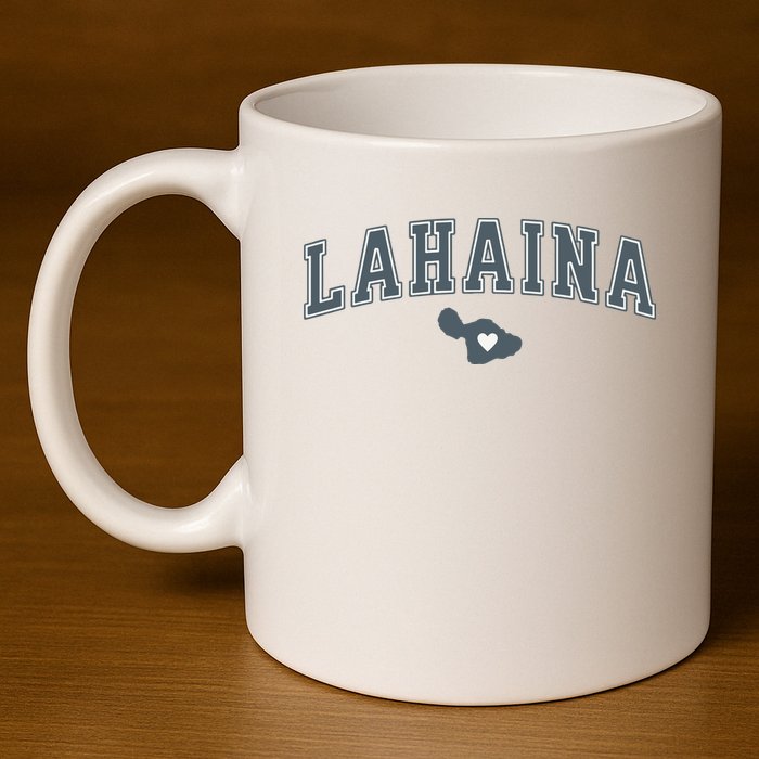 Lahaina Maui Strong Lahaina Banyan Tree Maui Hawaii Shoreline 11oz C Handle Ceramic Mug