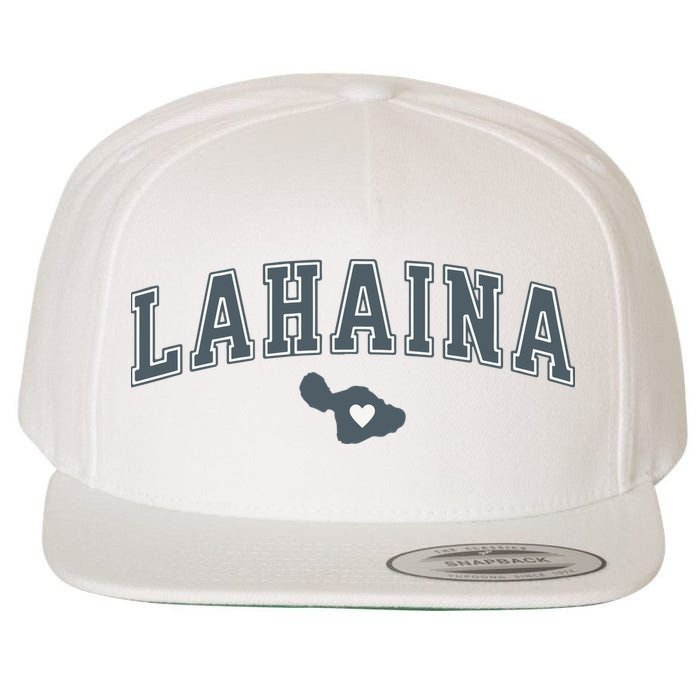 Lahaina Maui Strong Lahaina Banyan Tree Maui Hawaii Shoreline Wool Snapback Cap