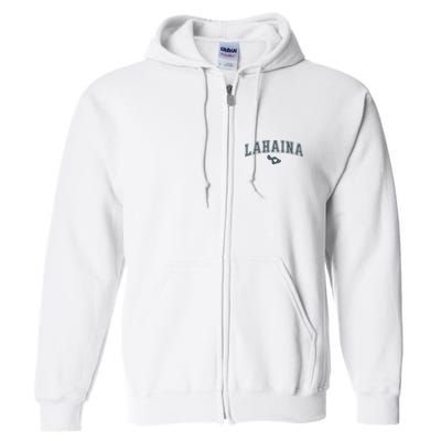 Lahaina Maui Strong Lahaina Banyan Tree Maui Hawaii Shoreline Full Zip Hoodie