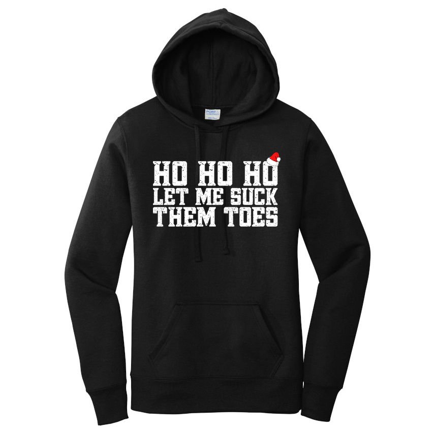 Let Me Suck Them Toes Feet Lover Joke Embarrassing Christmas Gift Women's Pullover Hoodie