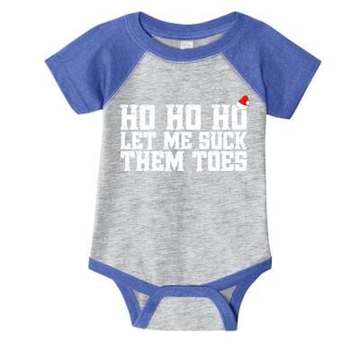 Let Me Suck Them Toes Feet Lover Joke Embarrassing Christmas Gift Infant Baby Jersey Bodysuit