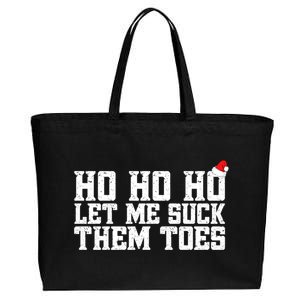 Let Me Suck Them Toes Feet Lover Joke Embarrassing Christmas Gift Cotton Canvas Jumbo Tote