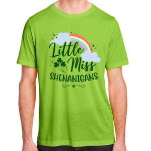 Little Miss Shenanigans St Patrick's Day Rainbow Adult ChromaSoft Performance T-Shirt