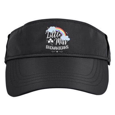 Little Miss Shenanigans St Patrick's Day Rainbow Adult Drive Performance Visor