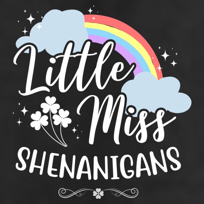 Little Miss Shenanigans St Patrick's Day Rainbow Adult Drive Performance Visor