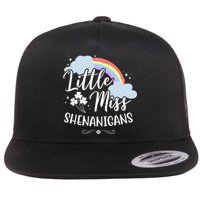 Little Miss Shenanigans St Patrick's Day Rainbow Flatbill Hat