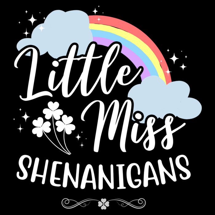 Little Miss Shenanigans St Patrick's Day Rainbow Flatbill Hat
