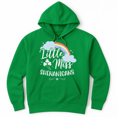 Little Miss Shenanigans St Patrick's Day Rainbow Hoodie