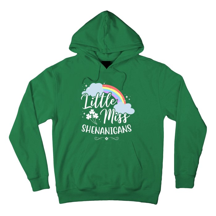 Little Miss Shenanigans St Patrick's Day Rainbow Hoodie