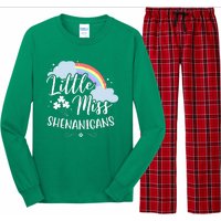 Little Miss Shenanigans St Patrick's Day Rainbow Long Sleeve Pajama Set