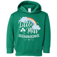 Little Miss Shenanigans St Patrick's Day Rainbow Toddler Hoodie