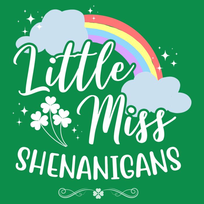 Little Miss Shenanigans St Patrick's Day Rainbow Toddler Hoodie
