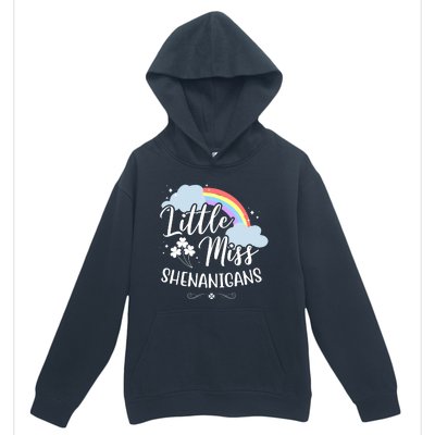 Little Miss Shenanigans St Patrick's Day Rainbow Urban Pullover Hoodie