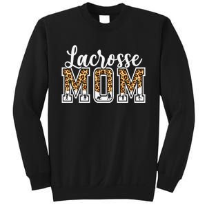 Lacrosse Mom Sport Lover Leopard Game Day Mothers Day Sweatshirt