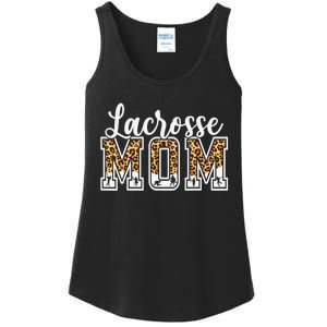 Lacrosse Mom Sport Lover Leopard Game Day Mothers Day Ladies Essential Tank