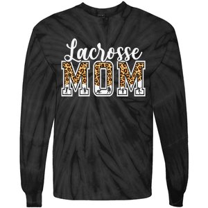 Lacrosse Mom Sport Lover Leopard Game Day Mothers Day Tie-Dye Long Sleeve Shirt