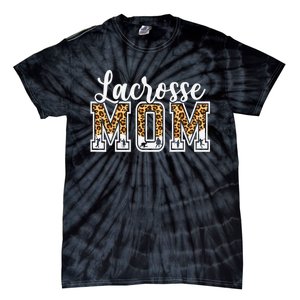 Lacrosse Mom Sport Lover Leopard Game Day Mothers Day Tie-Dye T-Shirt