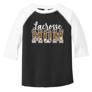 Lacrosse Mom Sport Lover Leopard Game Day Mothers Day Toddler Fine Jersey T-Shirt