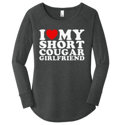 Love My Short Cougar Girlfriend I Heart My Cougar Gf Women's Perfect Tri Tunic Long Sleeve Shirt