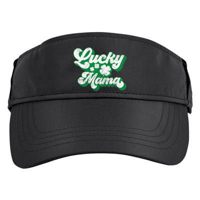 Lucky Mama St Patricks Day Gift Vintage Adult Drive Performance Visor