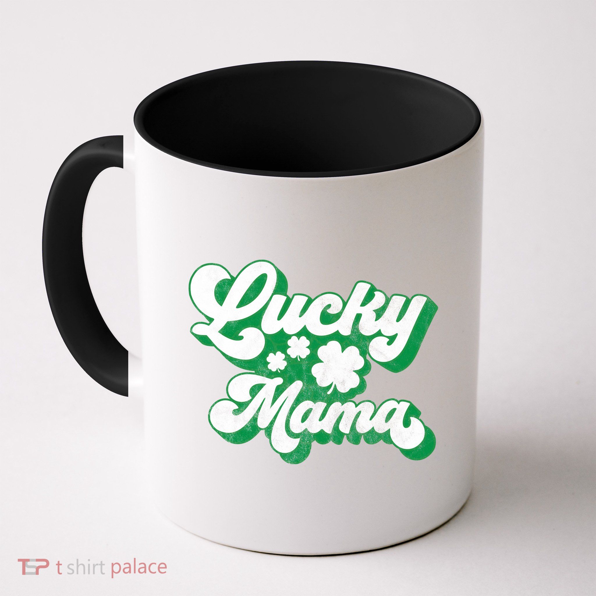 Lucky Mama St Patricks Day Gift Vintage Mug