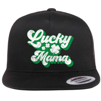 Lucky Mama St Patricks Day Gift Vintage Flatbill Hat