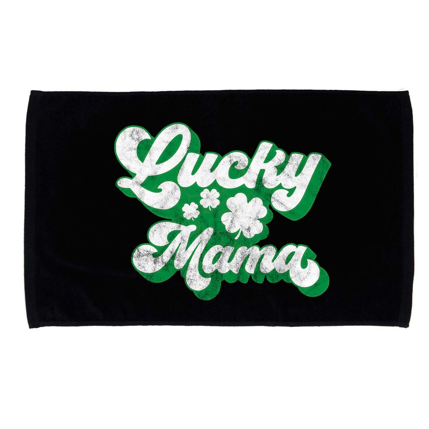 Lucky Mama St Patricks Day Gift Vintage Microfiber Hand Towel
