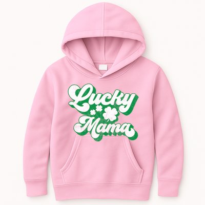 Lucky Mama St Patricks Day Gift Vintage Kids Hoodie