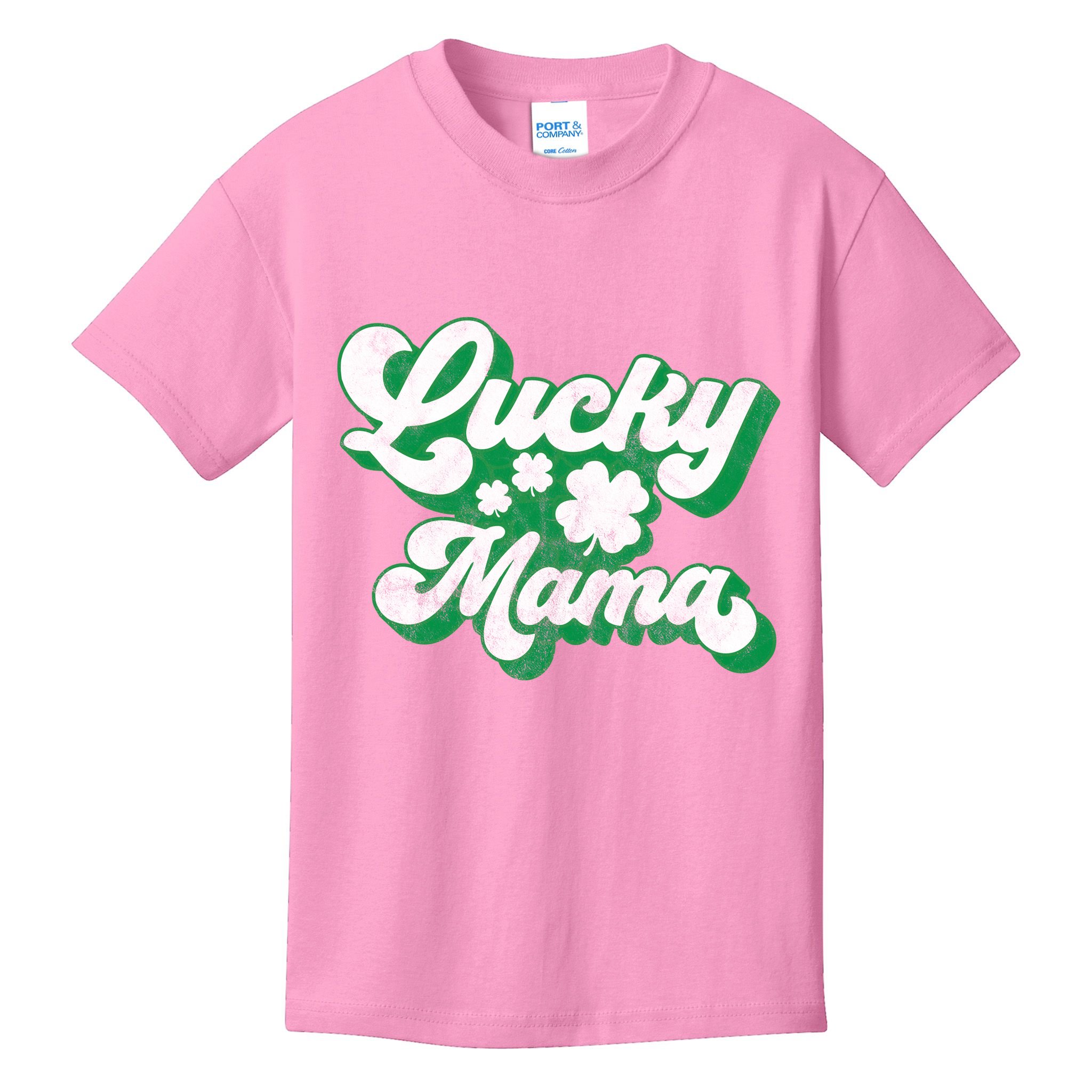 Lucky Mama St Patricks Day Gift Vintage Kids T-Shirt