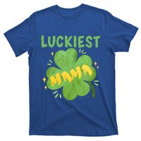 Luckiest Mama St Patricks Day Shamrock Mom Mother Gift T-Shirt