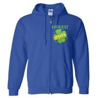 Luckiest Mama St Patricks Day Shamrock Mom Mother Gift Full Zip Hoodie