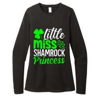 Little Miss Shamrock Princess St Patrick's Day Irish Girls Womens CVC Long Sleeve Shirt